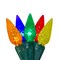 Hofert LED Facet C6 Twinkling Christmas Lights - Multi-Color - 23.5 ft Green Wire - 70ct